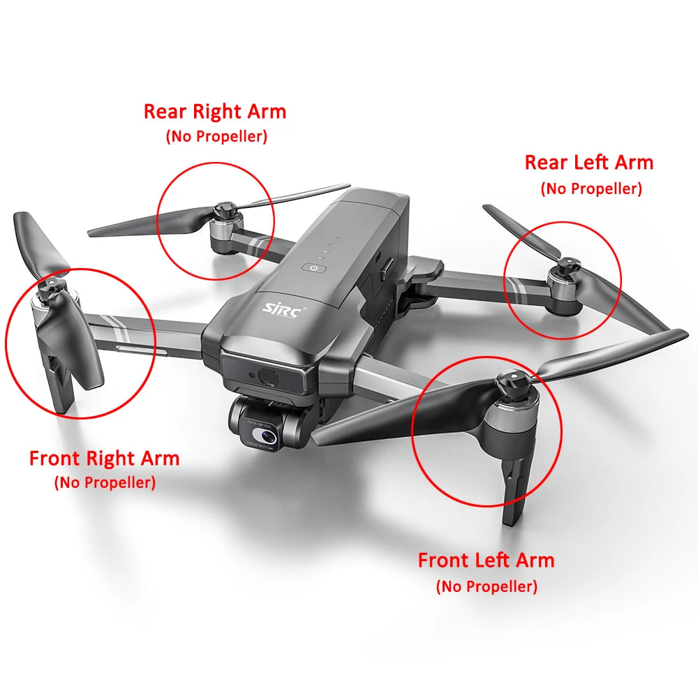 SJRC F22S /F22 4K PRO GPS Drone Original Spare Part Propeller Blade Battery USB Charger Motor Arm with Brushless Motor Accessory