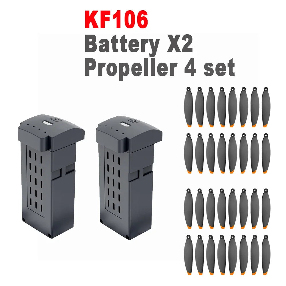 KF106 MAX Drone Battery Original Batteries KF106 Drone Propeller Original Propellers Replacement Blades Drone Accessories