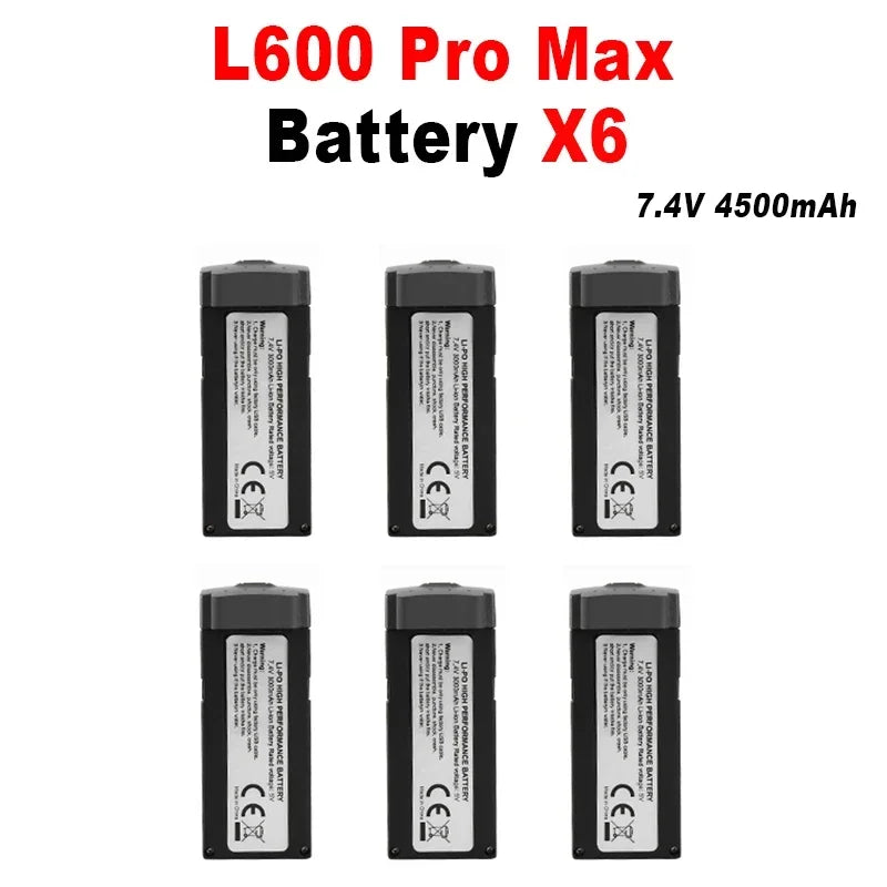 LYZRC L600 ProMax Drone Battery 7.4V 4500mAh 30min Battery Life L600 ProMax Dron Quadcopter Battery Drone Accessories
