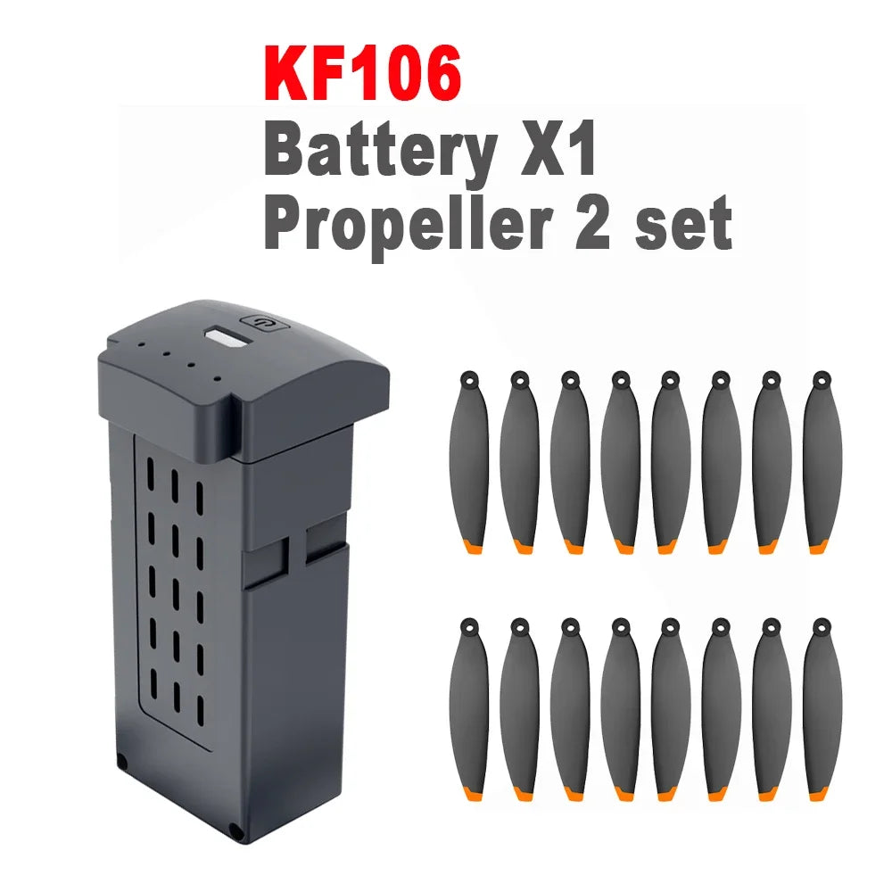 KF106 MAX Drone Battery Original Batteries KF106 Drone Propeller Original Propellers Replacement Blades Drone Accessories