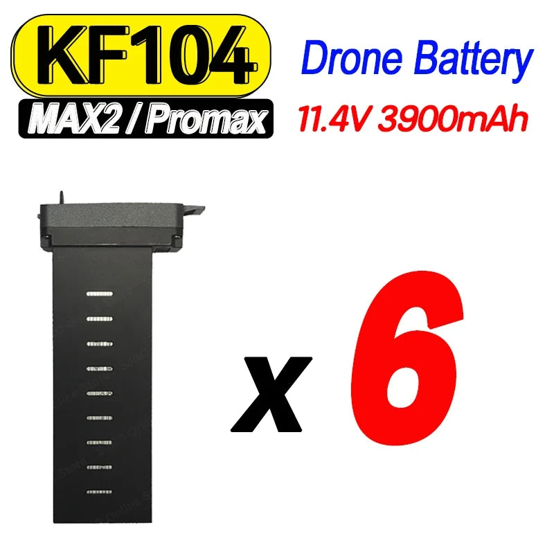 Original KF104 MAX2 Drone Battery 11.4V 3900mAh KF104 MAX/Promax Battery 4K GPS Dron Accessories Parts Flight Time 37 Minutes