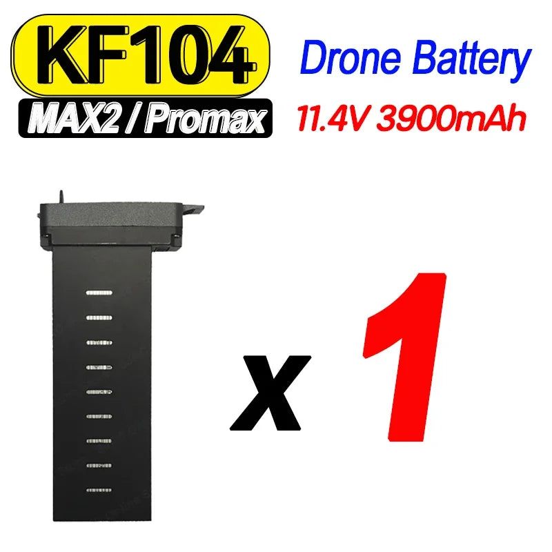 Original KF104 MAX2 Drone Battery 11.4V 3900mAh KF104 MAX/Promax Battery 4K GPS Dron Accessories Parts Flight Time 37 Minutes