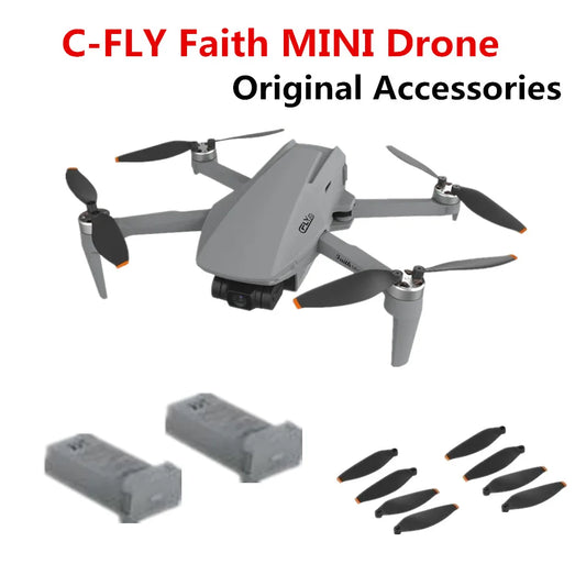 C-FLY Faith MINI Drone Original Accessories 7.7V 2100mAh Battery Propeller Maple Leaf For Faith MINI  Drone Battery Spare Parts